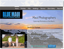 Tablet Screenshot of bluemauiphotographers.com